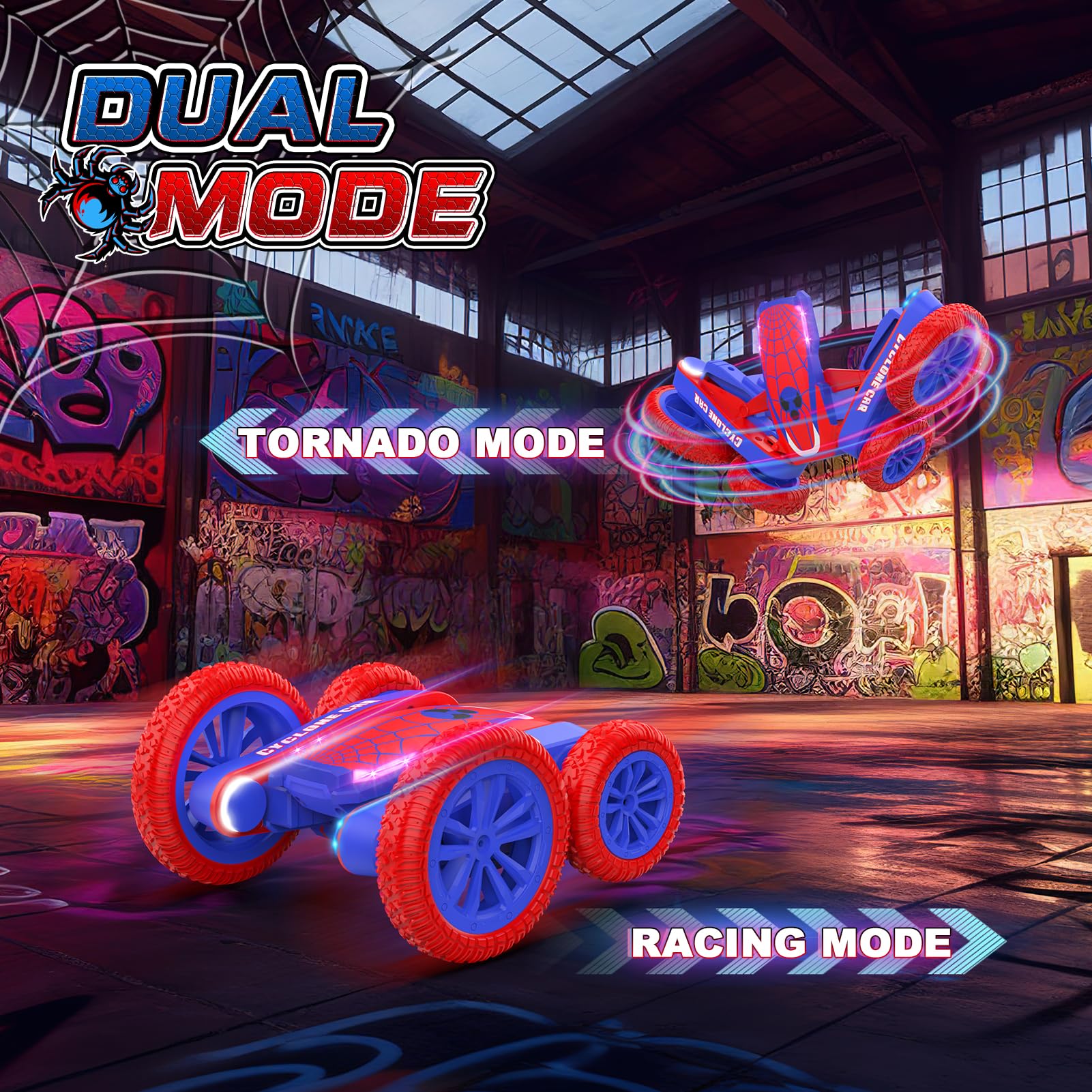 Blissbud Remote Control Car 4WD off-road grip on uneven terrain.