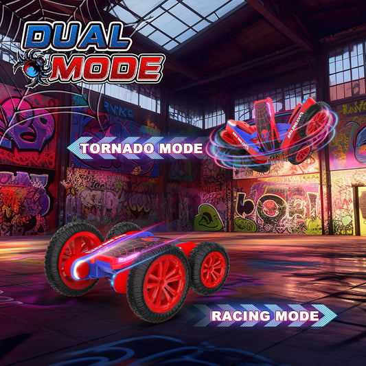Blissbud Spider RC car side view showing 4WD stability on surfaces
