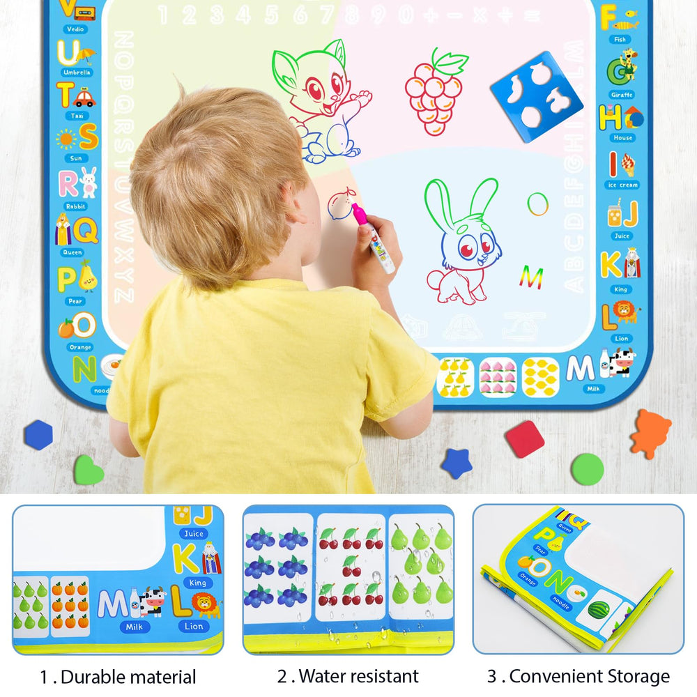 BlissfulBlend safe woven fabric and water pens keep activities clean