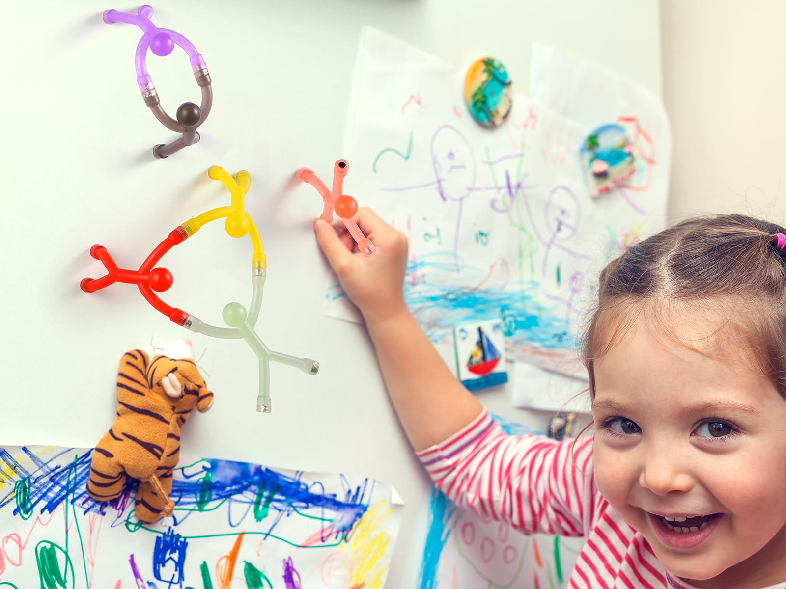 BlissfulTie fridge magnets durable decorations that double as classroom fixtures.