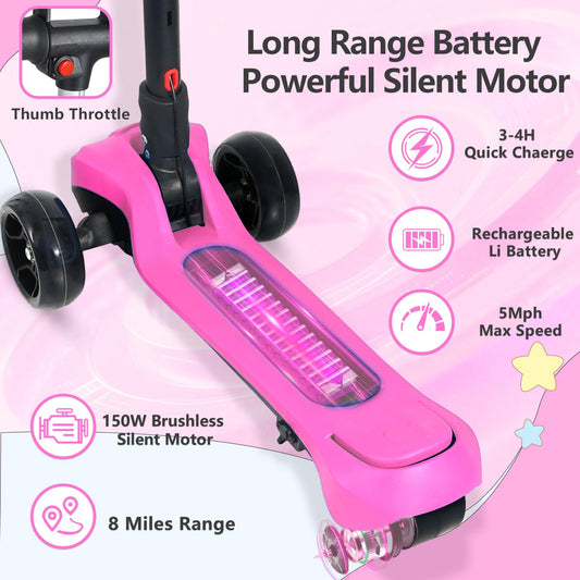 BLISSRIDE scooter shows wide anti-slip deck for secure footing