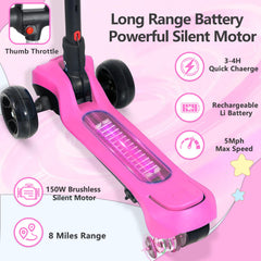 BLISSRIDE scooter shows wide anti-slip deck for secure footing