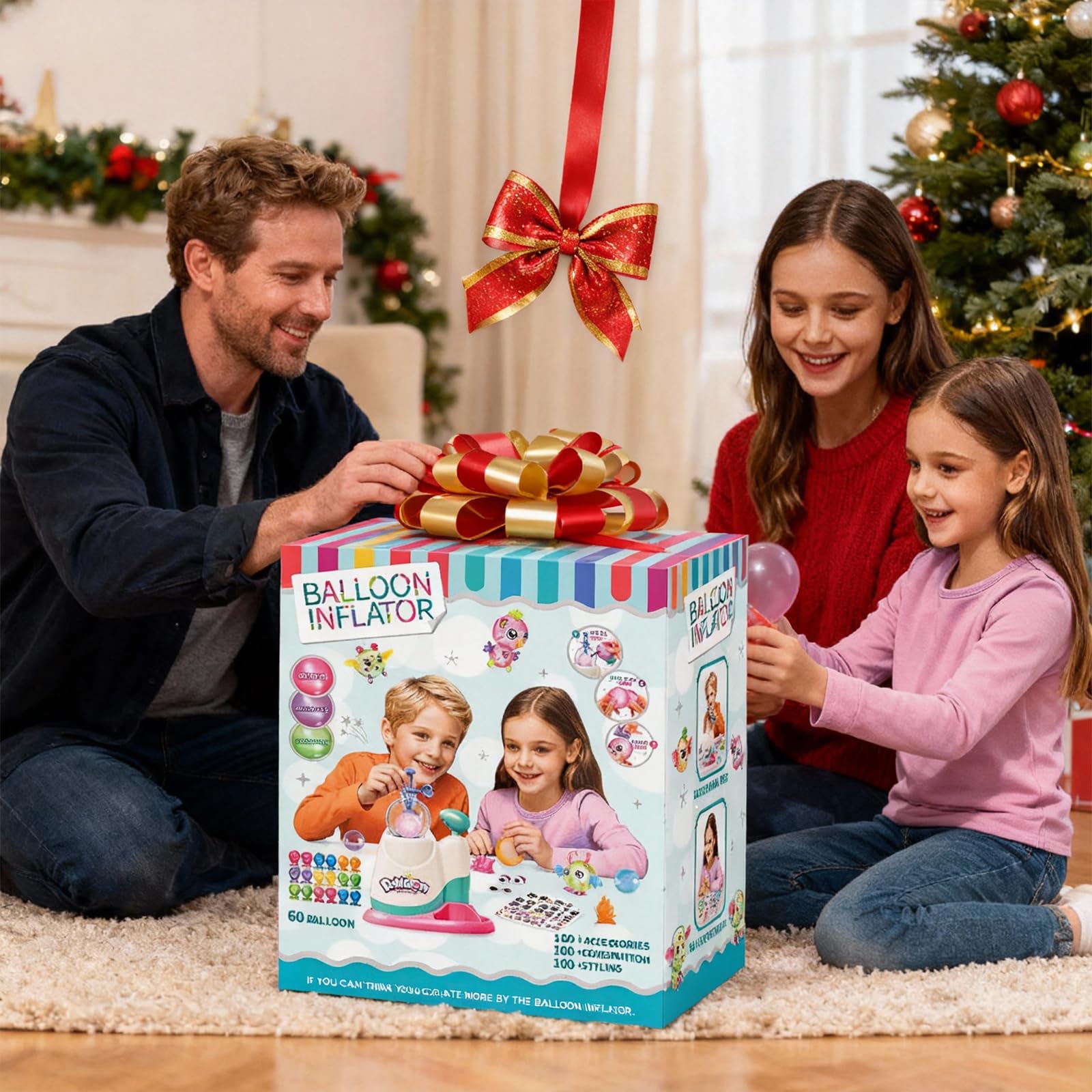 Family crafting with BlivEclat kit creates memorable balloon art moments.