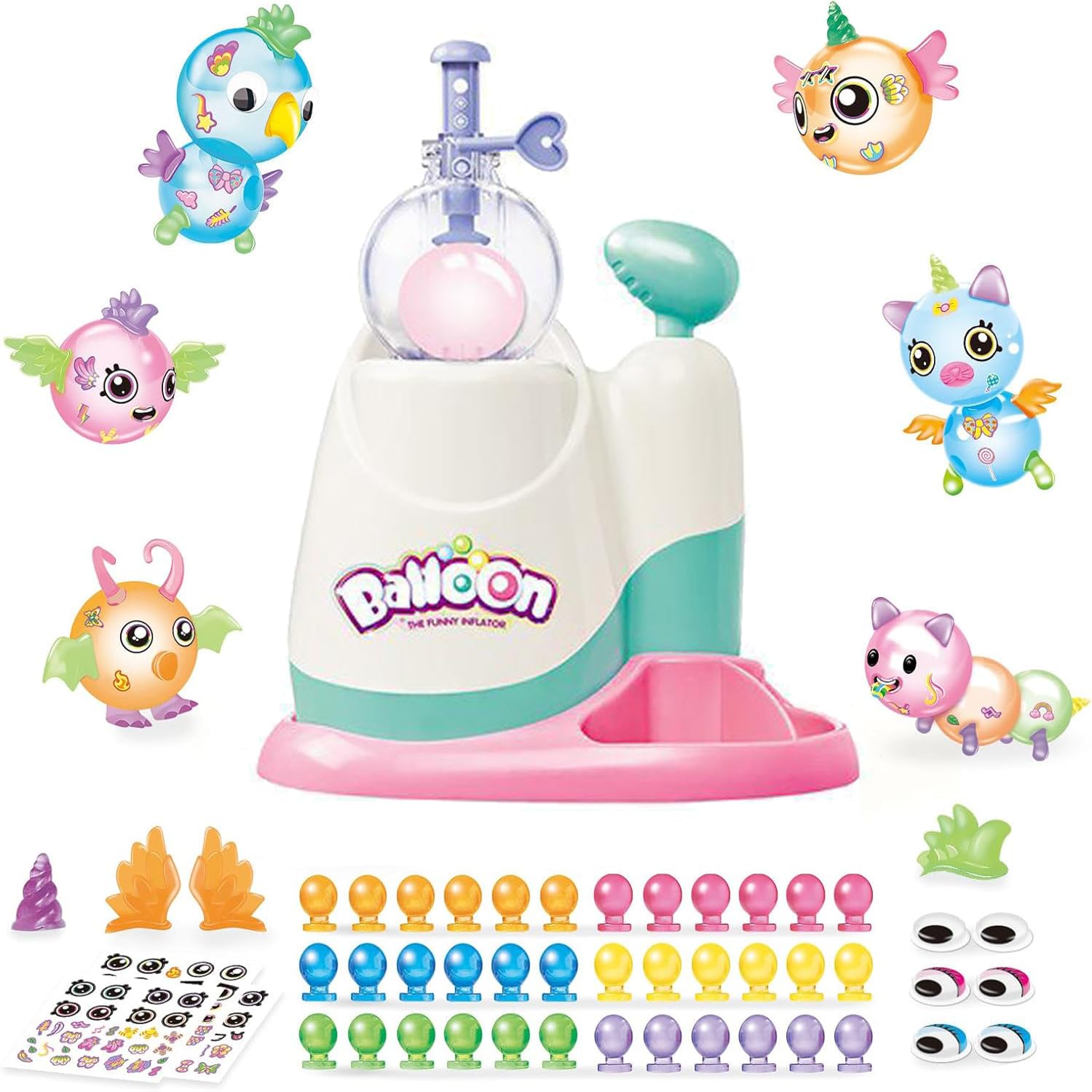 BlivEclat Balloon Animals Kit Pump in action boosts kids' creativity.