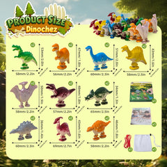 BlivEclat family game night with magnetic dinosaurs.