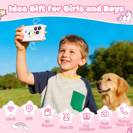 BLKE Max Kids Phone rear dual cameras capture daily moments.