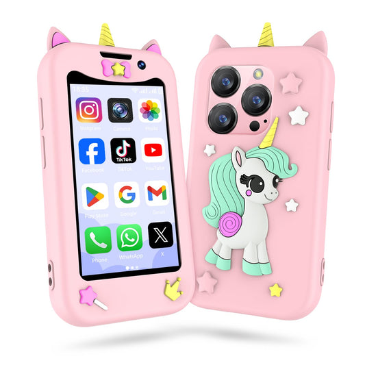 BLKE Max Kids Phone front view with HD touchscreen for learning and play.