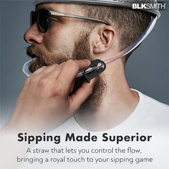 BLKSMITH Viking Drinking Hat straw and valve enable easy sipping without spills