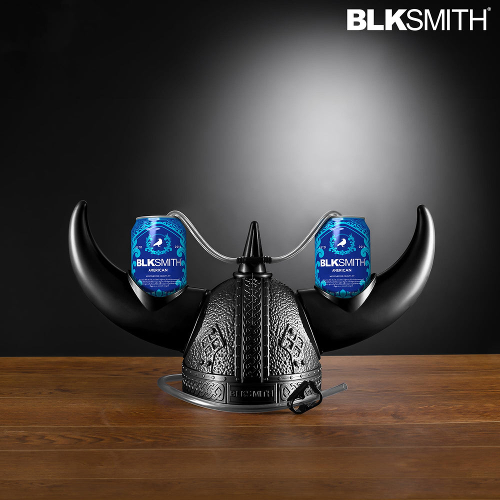 BLKSMITH Viking Drinking Helmet eye catching horn design look