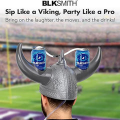 BLKSMITH Viking Horns detail emphasizes iconic humorous appeal at gatherings