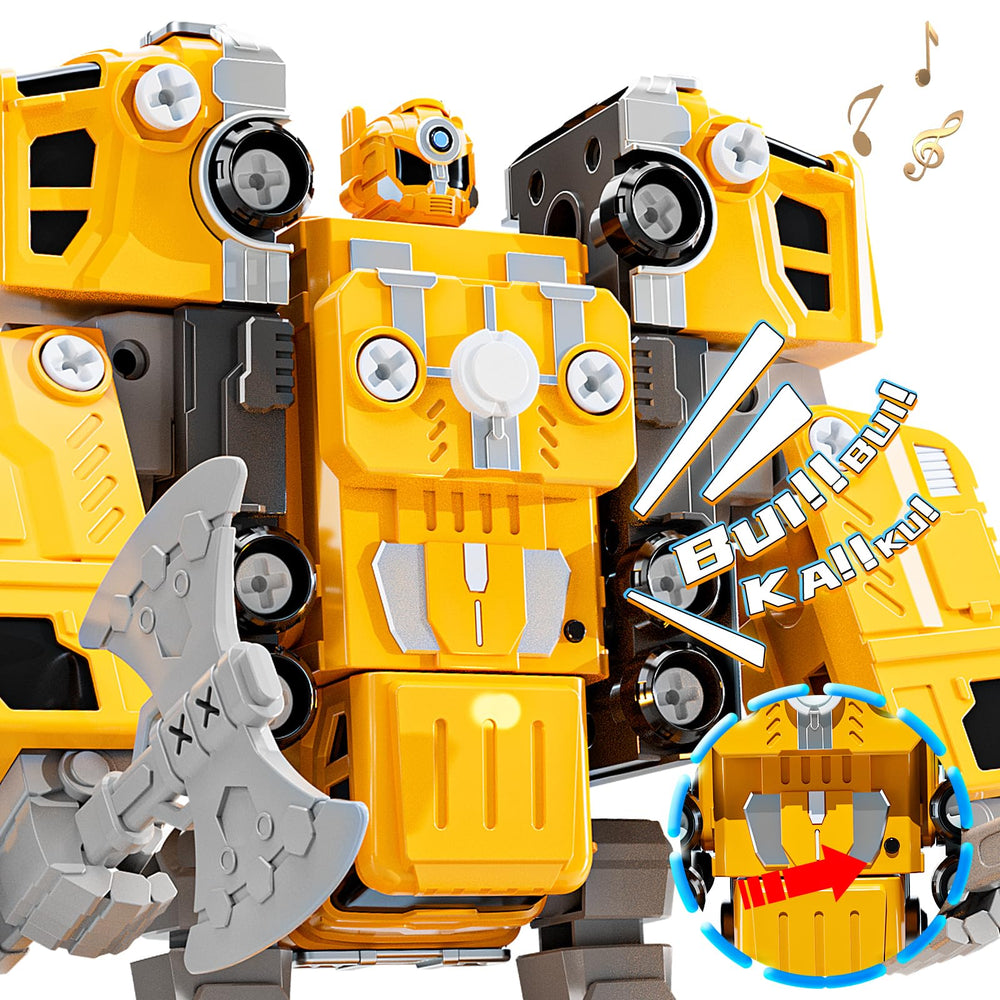 Five-in-one BLmukce vehicle transforms showcasing imaginative play and problem-solving.