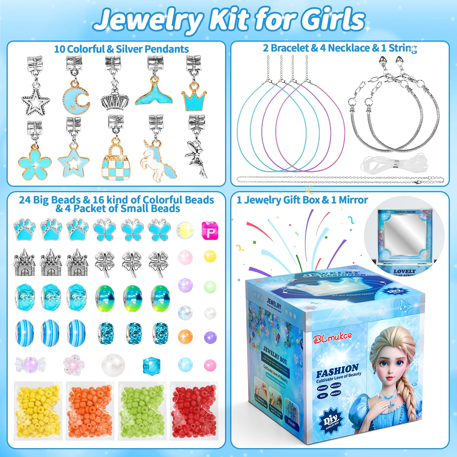 BLmukce charms set enhances DIY bracelets and necklaces