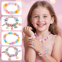 BLmukce finished bracelet on a child’s wrist showcasing style.