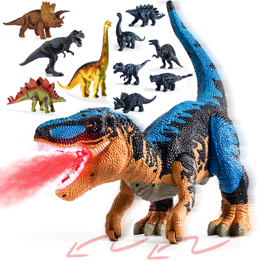 BLmukce dino toy with gliding wheels enhances push-along adventures.