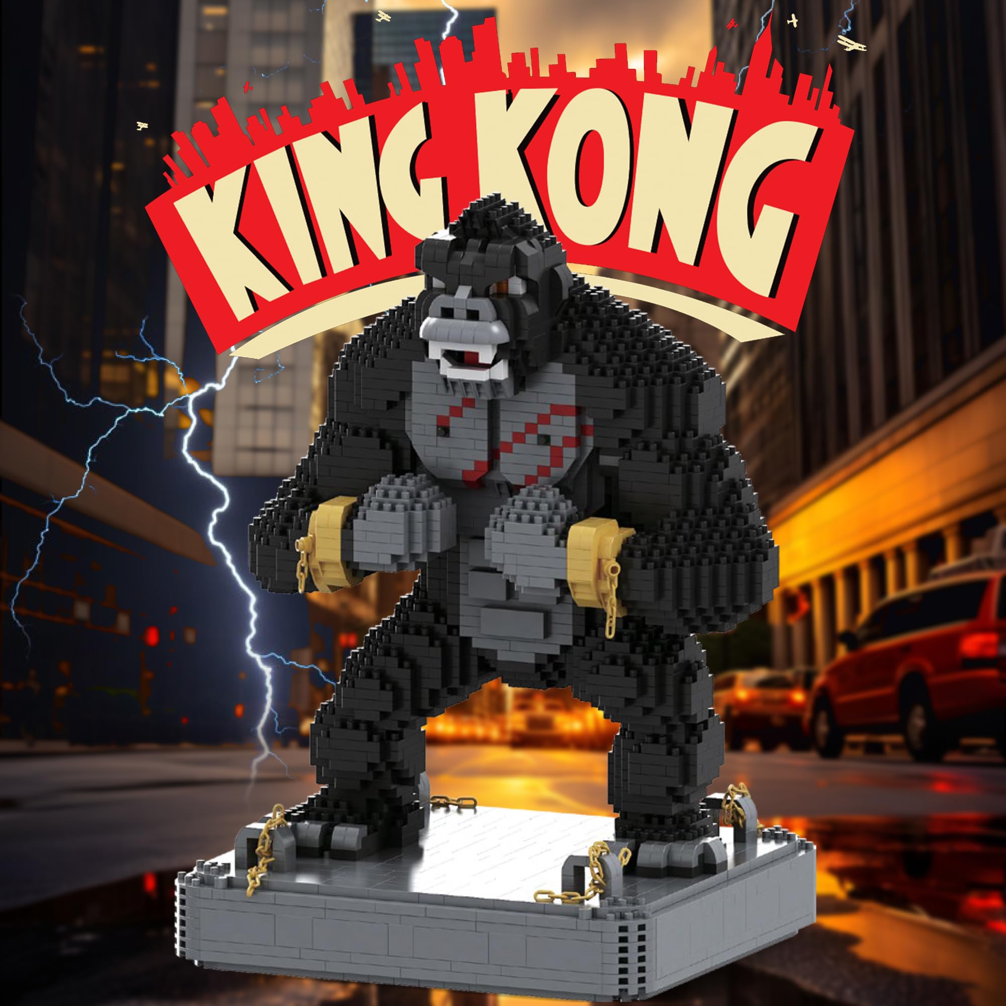 BLOCK CENTER King Kong set designed for 15 plus age and beyond.