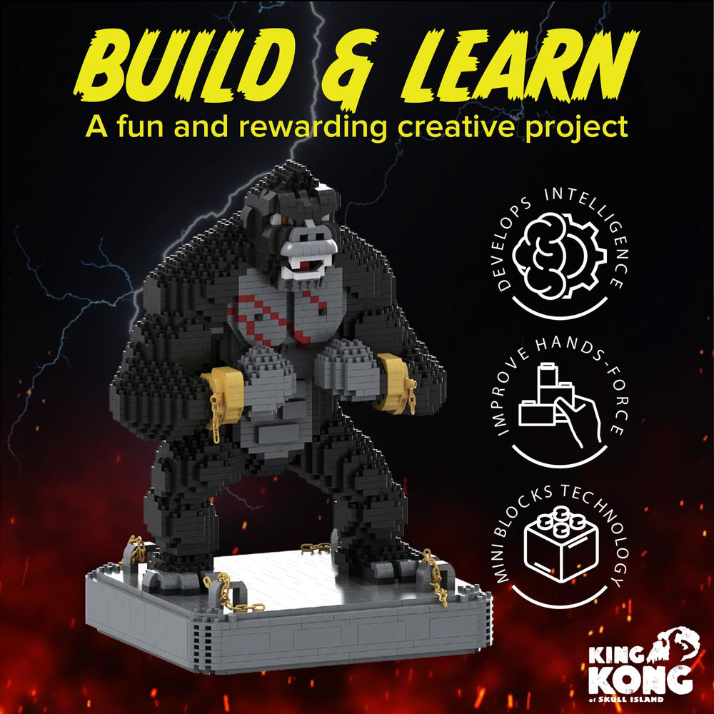 BLOCK CENTER King Kong display-ready model as a bold desk centerpiece.