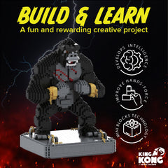 BLOCK CENTER King Kong display-ready model as a bold desk centerpiece.