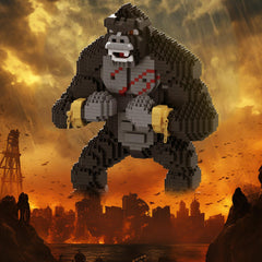 BLOCK CENTER King Kong durable plastic construction ensures long-lasting display.
