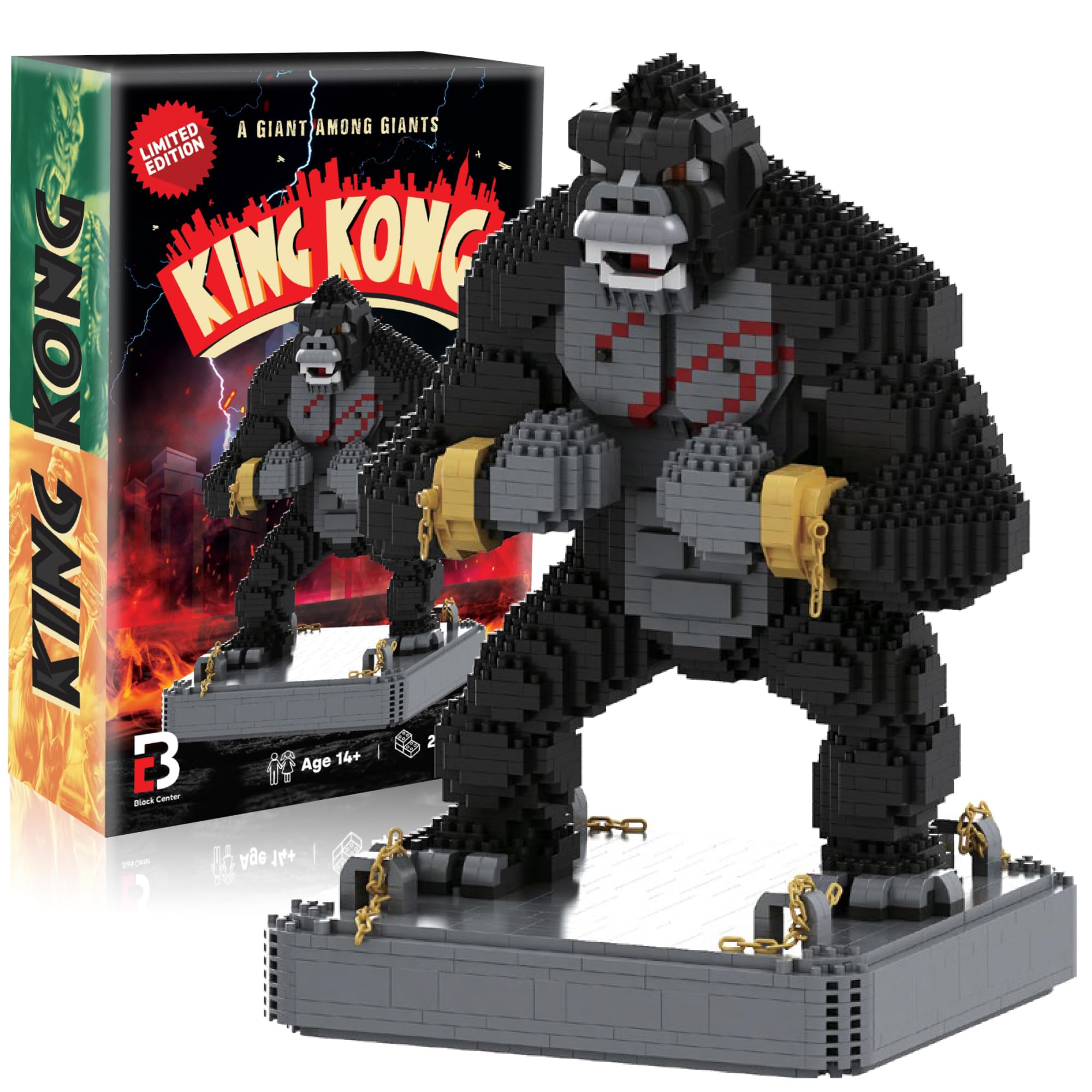BLOCK CENTER King Kong micro figure ready for display and play.