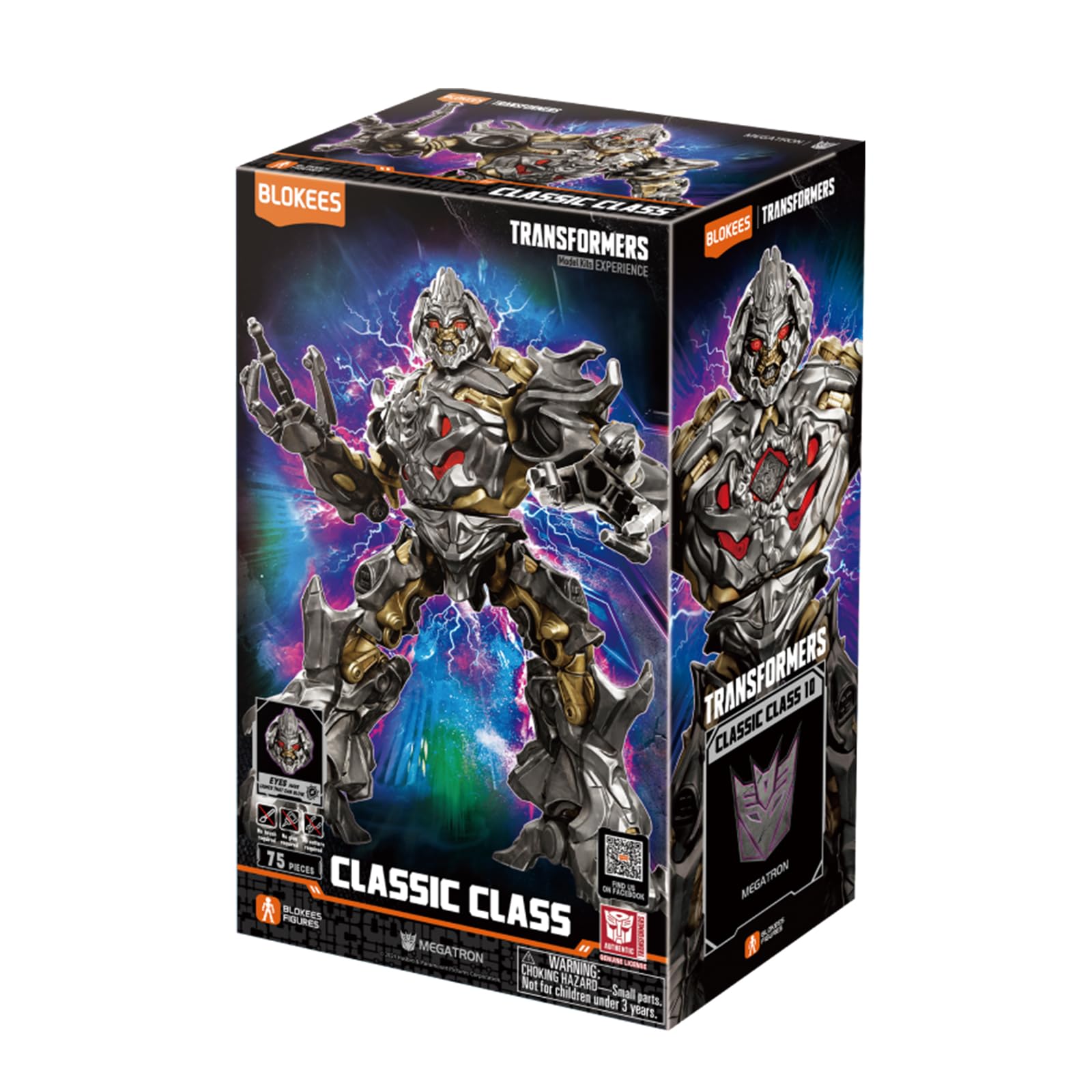 Blokees Megatron cinematic pose options for action-packed scenes.