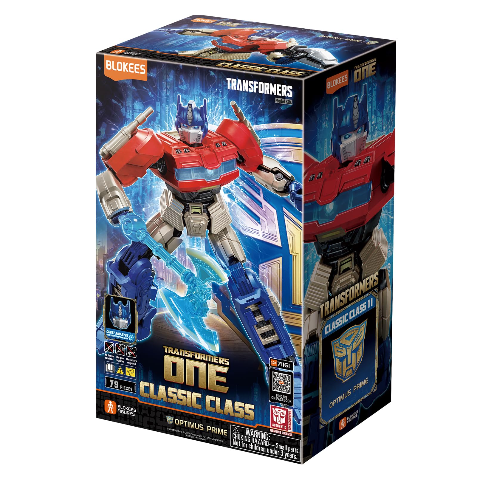BLOKEES Optimus Prime included weapons enable authentic battle poses.