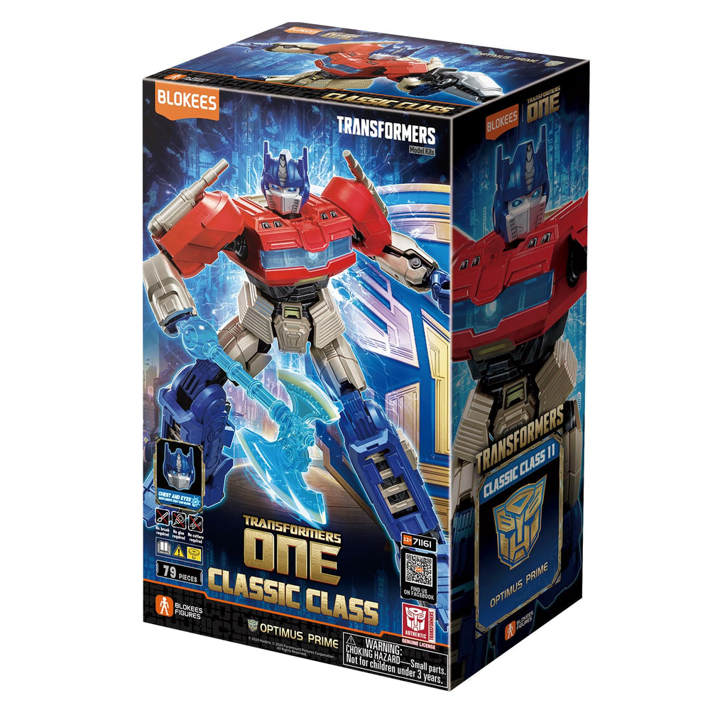 BLOKEES Optimus Prime included weapons enable authentic battle poses.