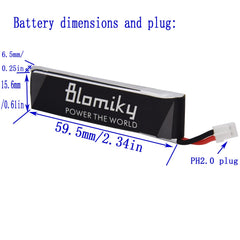 Blomiky 80C discharge rating supports strong power bursts.