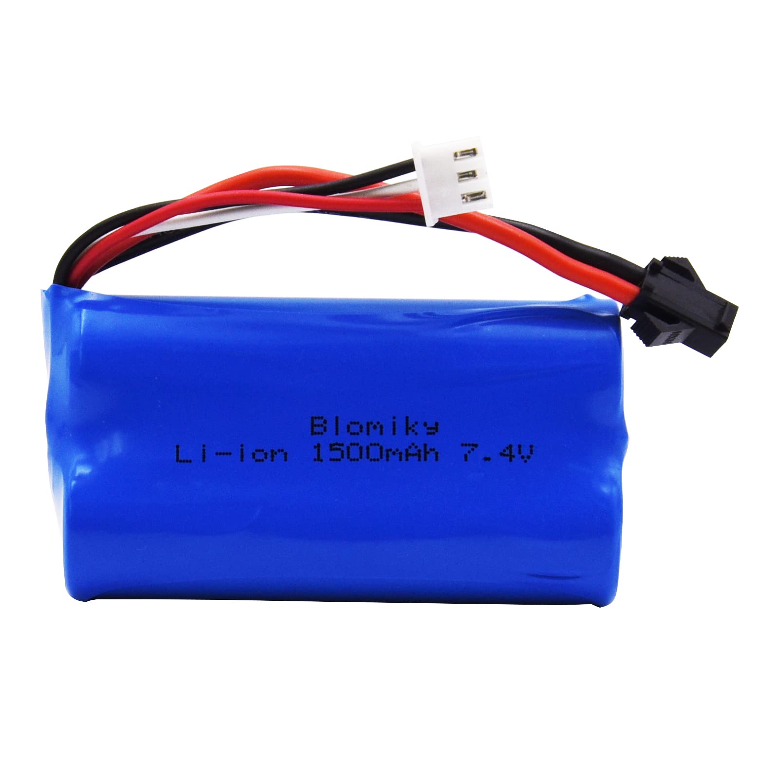 Blomiky charging indicator LED on USB cable during charge.