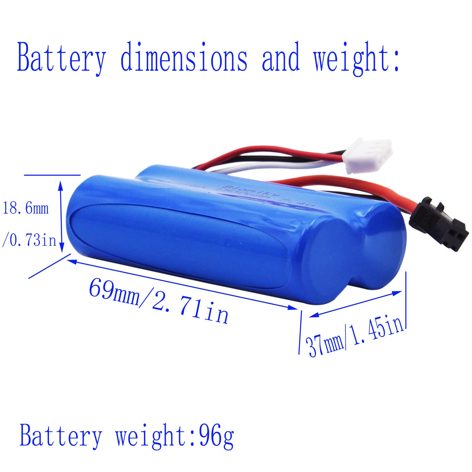 Blomiky two-pack battery set ready for RC sessions.