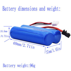 Blomiky two-pack battery set ready for RC sessions.