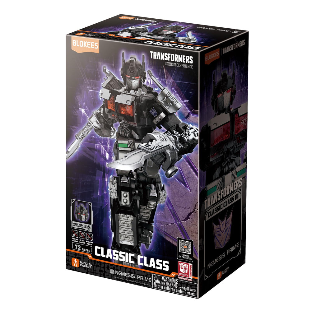 BLOKEES Nemesis Prime on display shelf highlighting collector-worthy finish