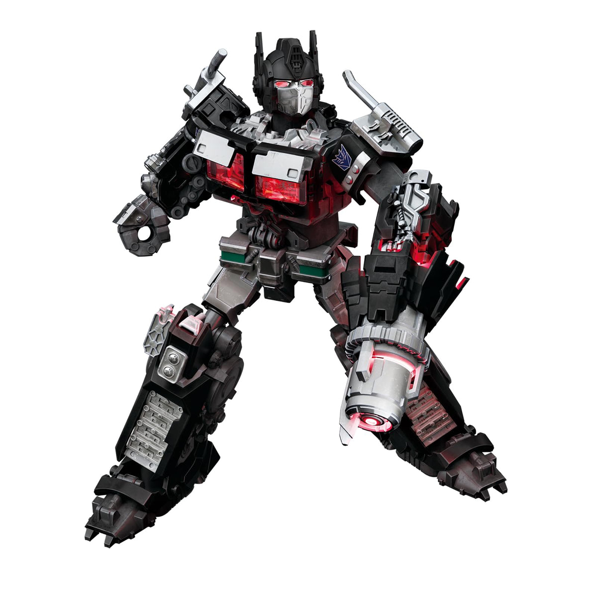 BLOKEES Nemesis Prime pose with 20 joints for dynamic action display