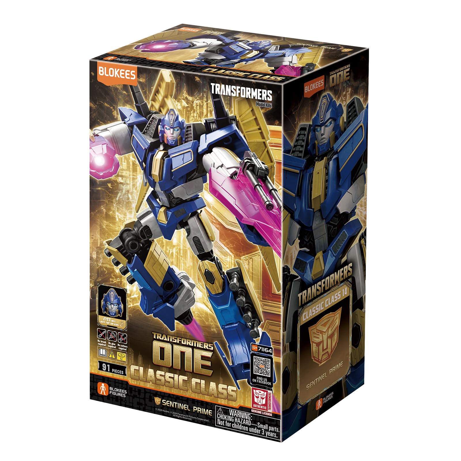 BLOKEES Sentinel Prime figure in battle pose showcases leadership presence.