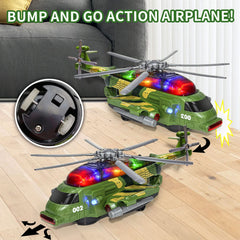 Bloolilies army helicopter toy music and sounds spark pretend missions