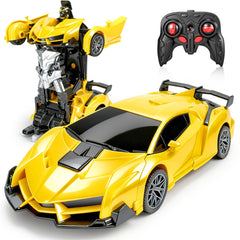Bloolilies 1:18 RC transform car front view with LED headlights for night play