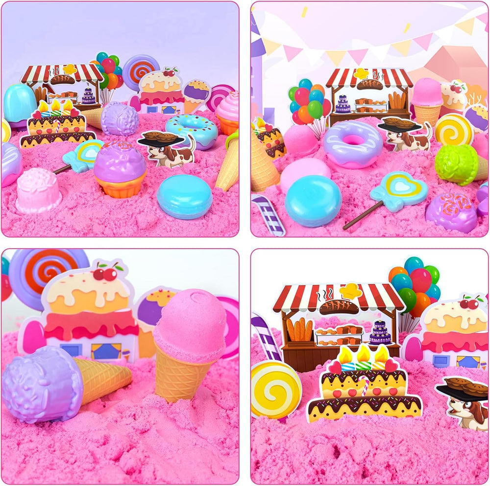 Bloolilies sand art decorations inspire colorful dessert-inspired creations.