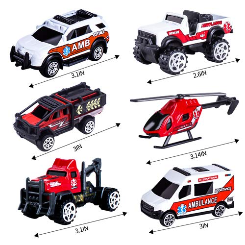 Blooming Lilies police car mini front view encourages social play