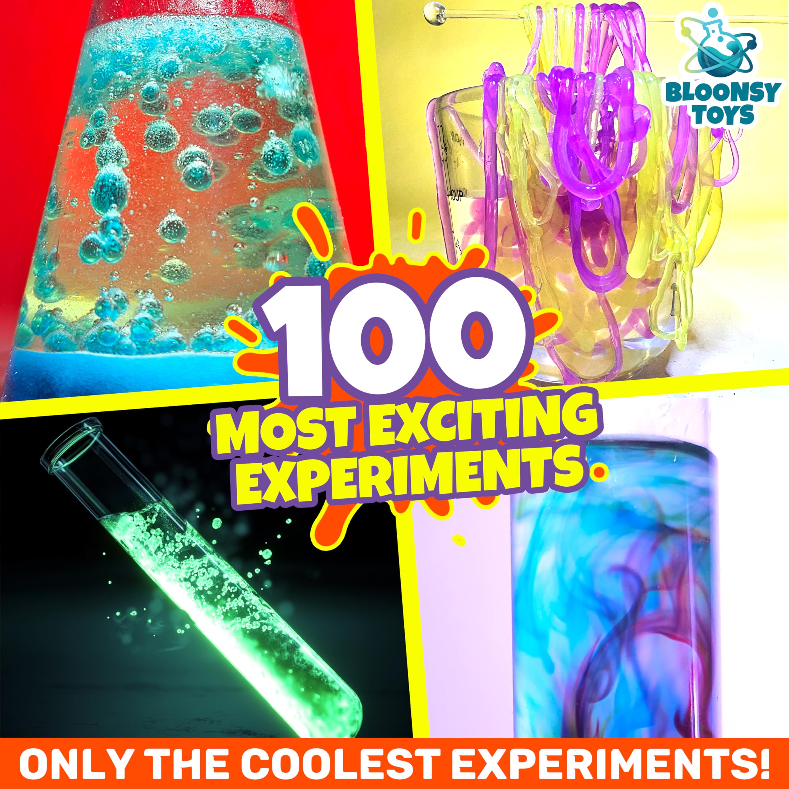 Bloonsy illustrated manual guides kids through each step of experiments.