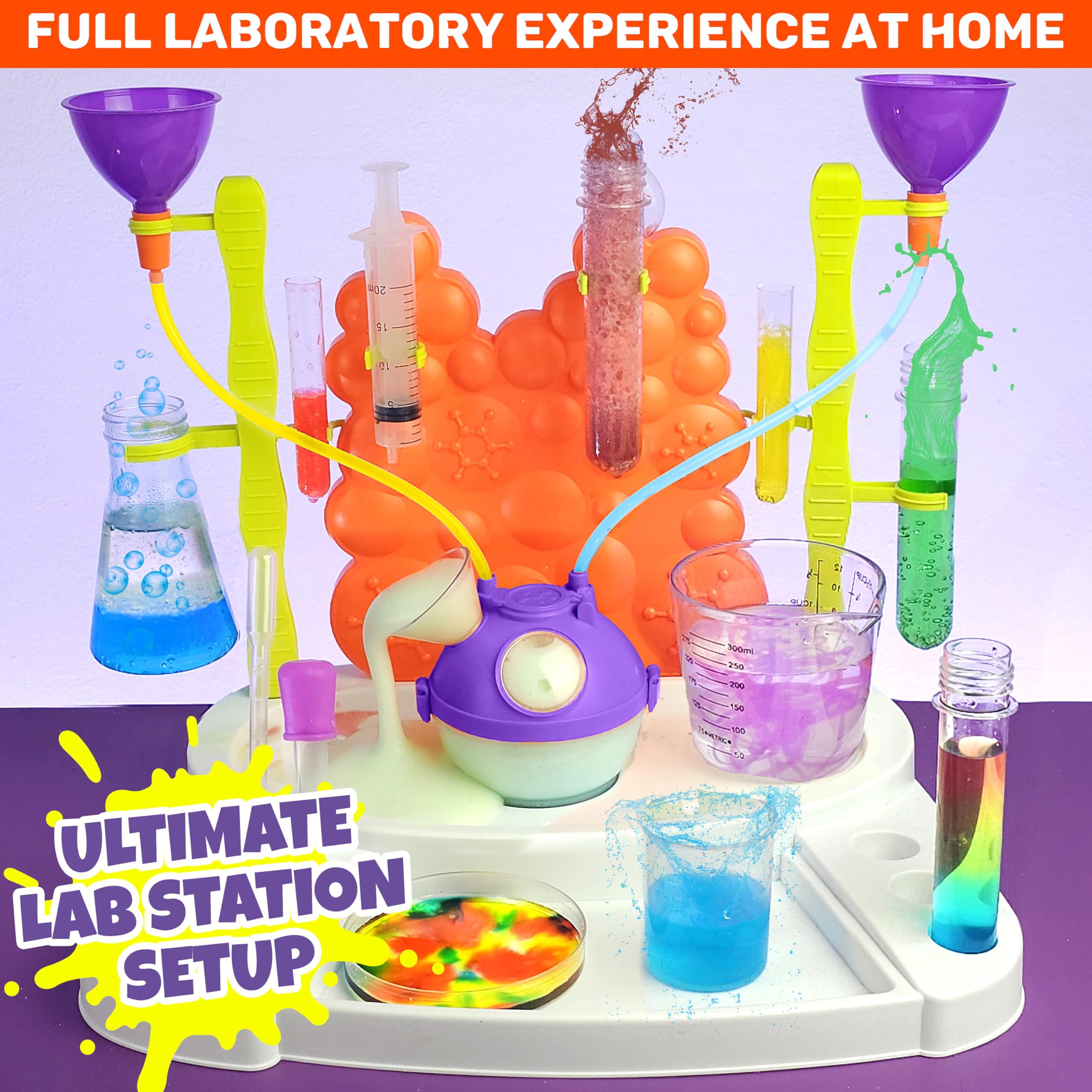 Bloonsy organized lab tray keeps mess contained during activities.