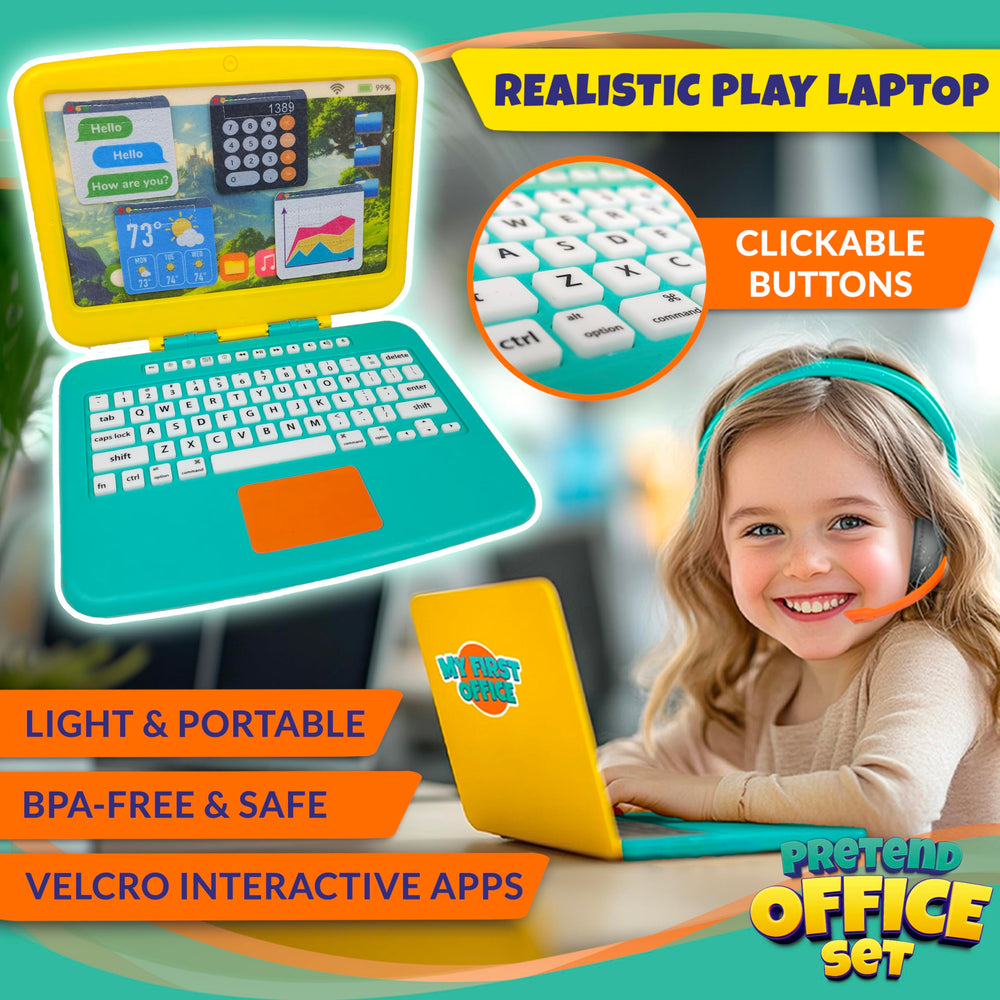 BLOONSY pretend smartphone with sounds and lights for role play.