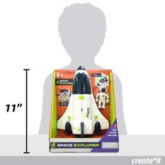 BLOONSY Space Shuttle Toy gift-ready packaging appeals to space-loving kids.