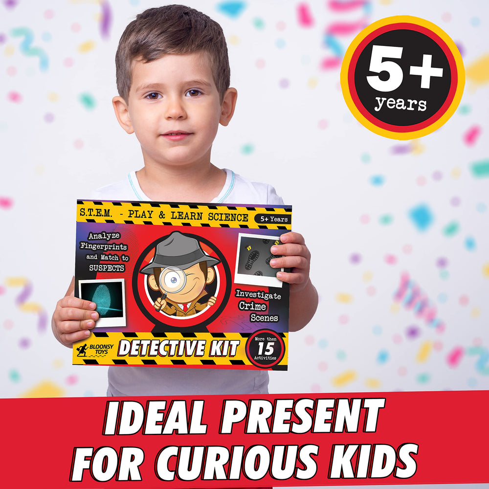 Open BLOONSY Spy Kit instruction booklet guiding young investigators