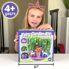 BLOONSY Unicorn Fairy Garden Kit unboxing highlights easy setup for kids.
