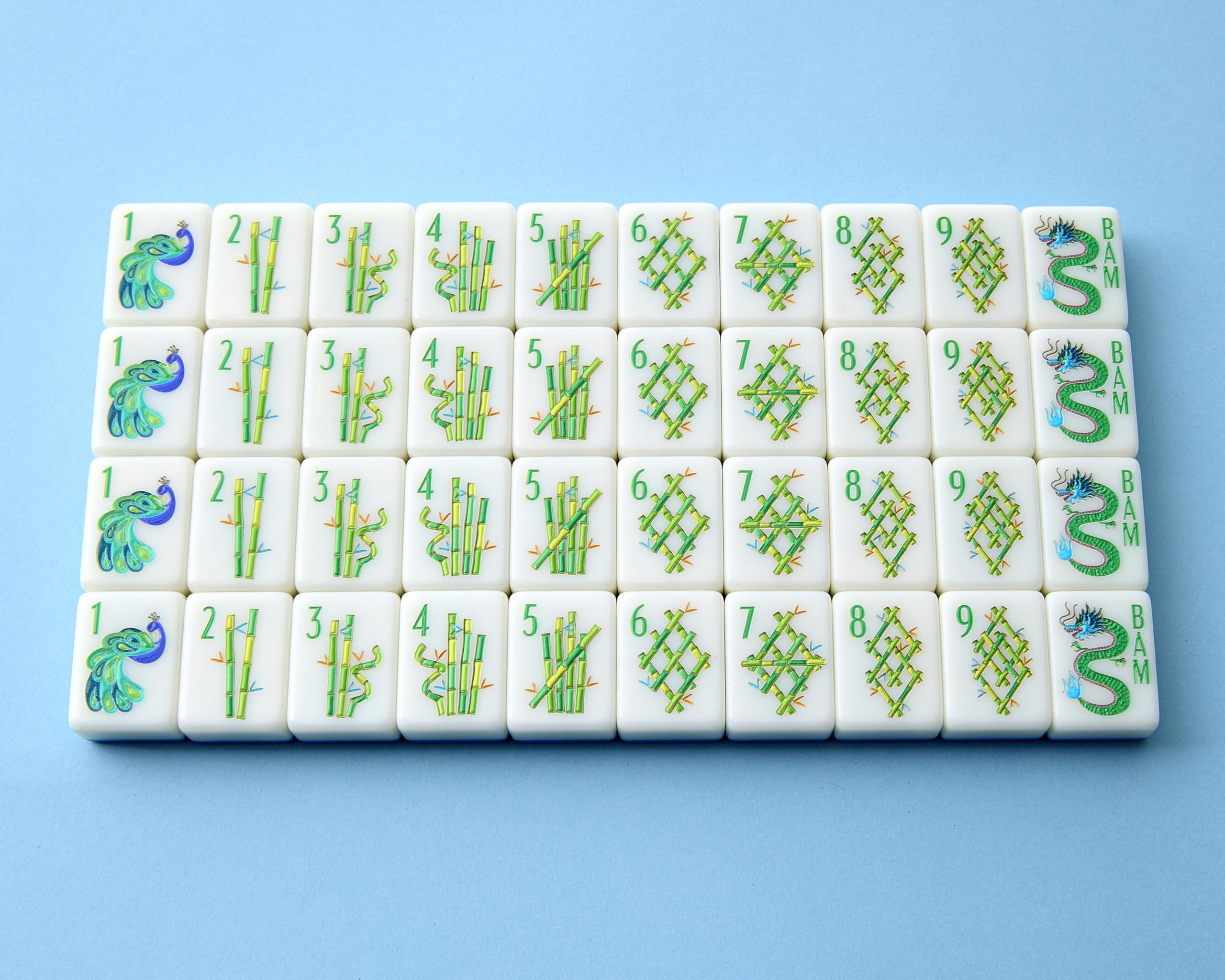 Blossom tiles set highlights winds and dragons with bold colors for engaging gameplay.