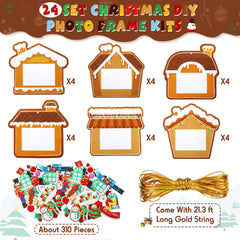 Blosssound 24-piece Christmas frames—great for classroom or family gallery walls.