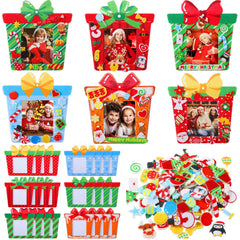 Blosssound Christmas DIY photo frames with present box design for festive display