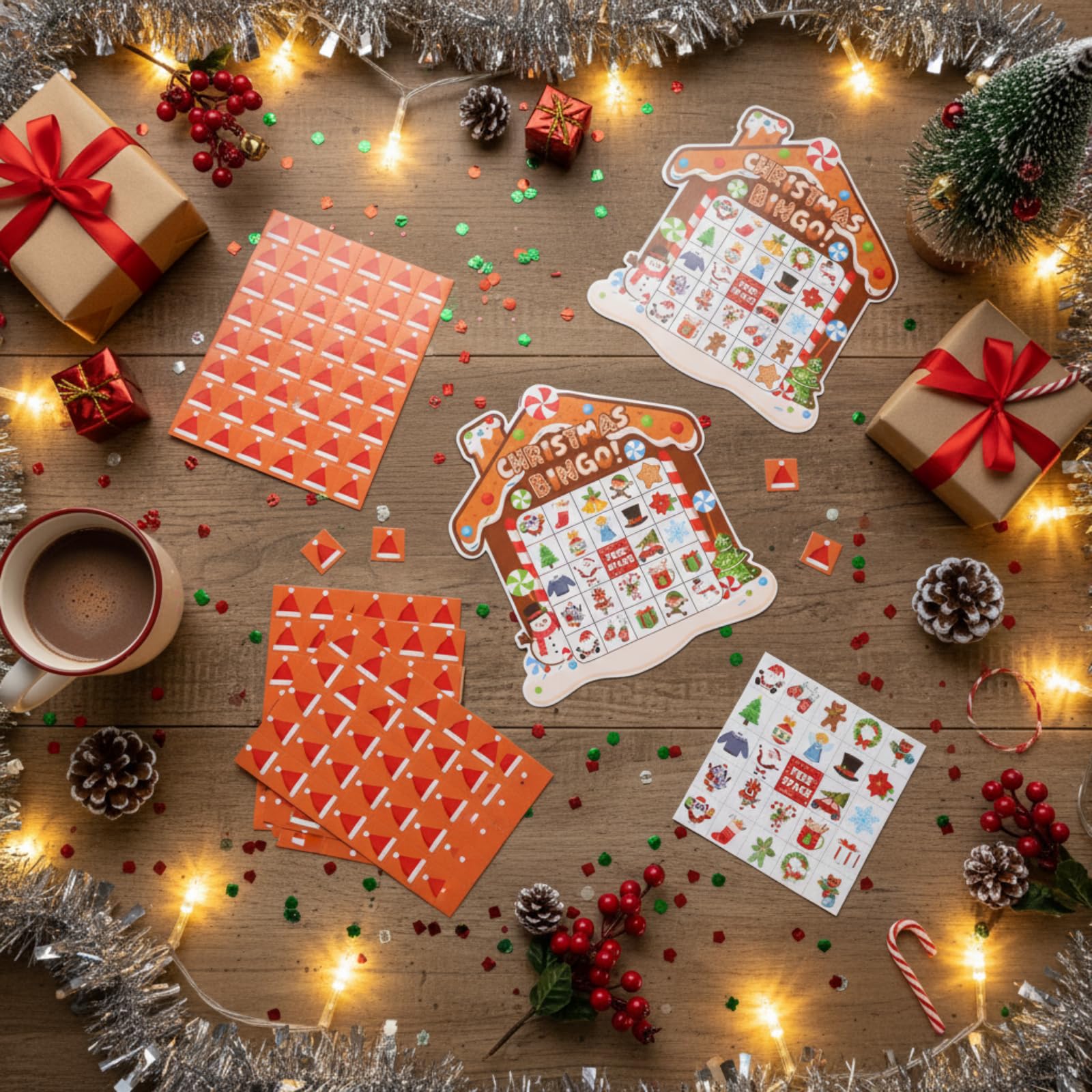 Blosssound Durable Cardstock for holiday bingo cards that endure repeated use.