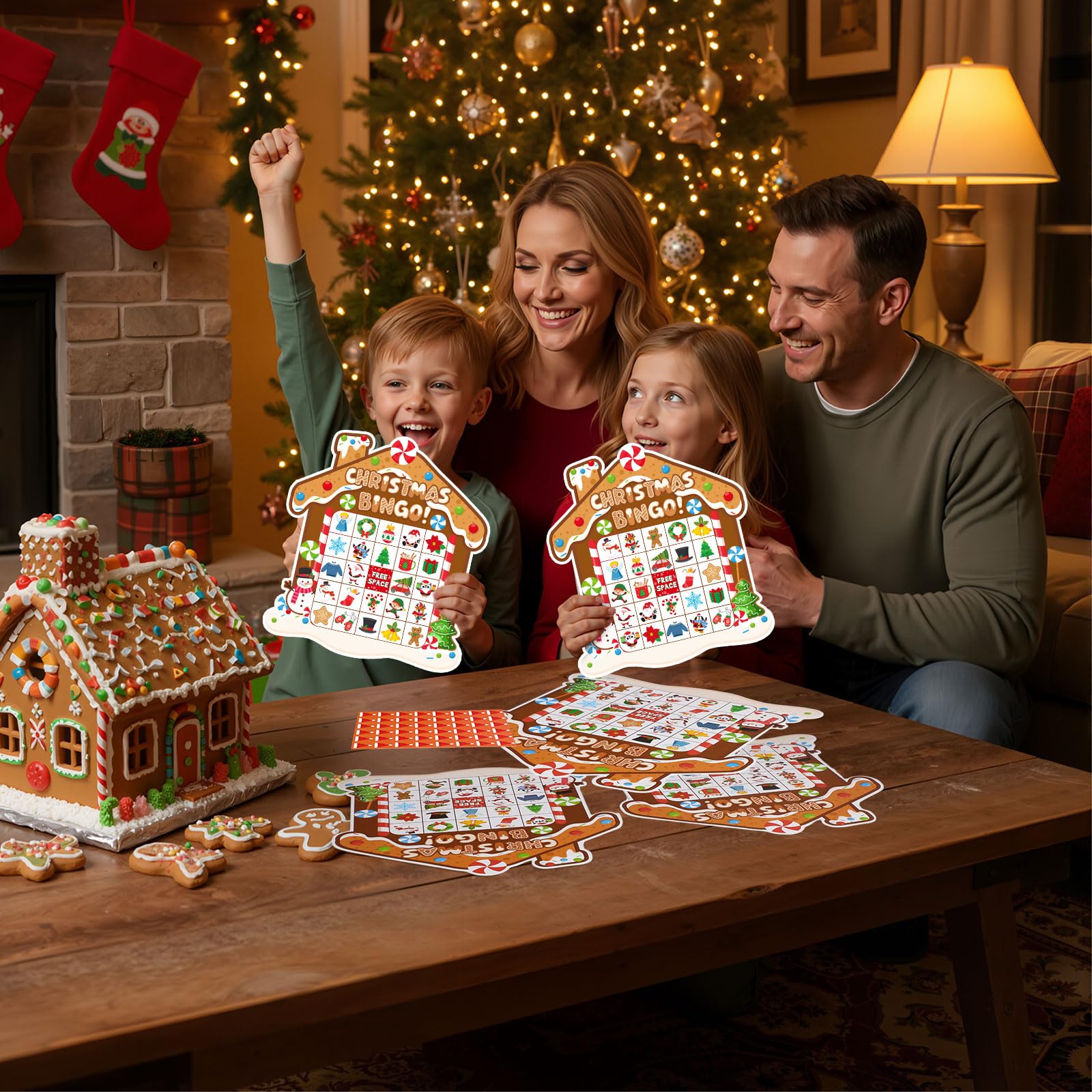 Blosssound Gingerbread-house themed design boosts festive classroom atmosphere.