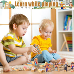 Blosssound smooth-edged wood toys ensuring safe handling