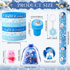 Blosssound snowflake slap bracelets add sparkly fun to holiday events.